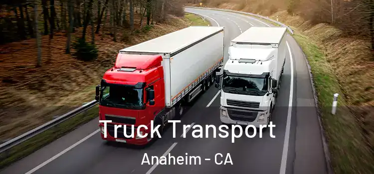 Truck Transport Anaheim - CA